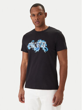 Versace Jeans Couture Versace Jeans Couture Camiseta 80GAHE02 CJ00E Negro Regular Fit
