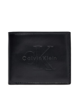 Calvin Klein Peněženka Calvin Klein Bold Billfold W/Coin LV04D1156G Černá