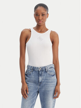 Guess Guess Top W6RP39 KD092 Blanco Regular Fit