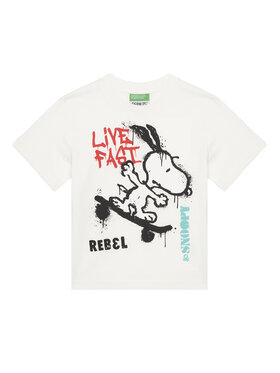United Colors Of Benetton United Colors Of Benetton Футболка 3X1SG10JW Білий Regular Fit
