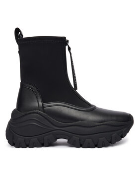 Buffalo Īsie zābaki Buffalo Lola Front Zip 1270140 Melns