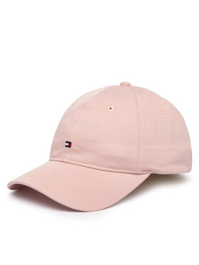 Tommy Hilfiger Kepurė su snapeliu Tommy Hilfiger Th Flag Soft 6 Panel Cap AW0AW17781 Rožinė