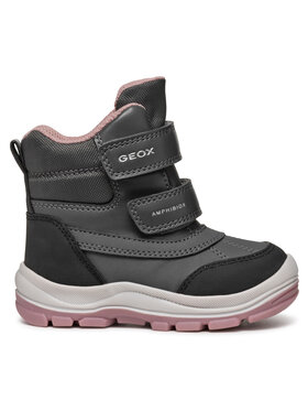 Geox Snehule Geox B Flanfil Girl B Abx B463WD 050FU C9A8F M Sivá