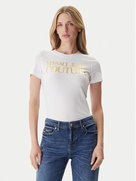 Versace Jeans Couture Versace Jeans Couture Camiseta 79HAHT02 CJ03T Blanco Regular Fit