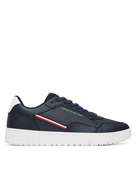 Tommy Hilfiger Sneakersy Tommy Hilfiger Th Basket Core Stripes FM0FM05631 Tmavomodrá