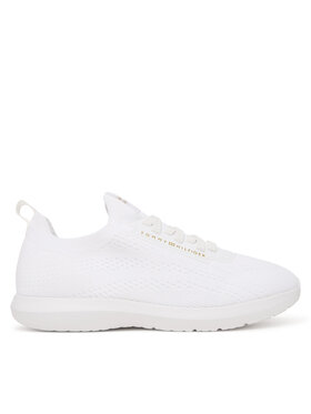 Tommy Hilfiger Snīkeri Tommy Hilfiger Knit Extralight Runner FW0FW09112 Balts