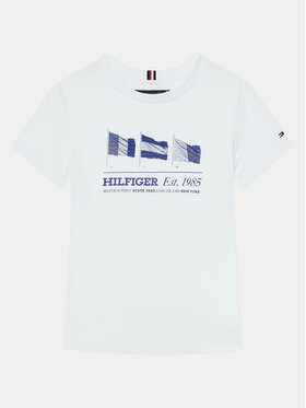 Tommy Hilfiger Tommy Hilfiger Marškinėliai KB0KB09350 S Balta Regular Fit