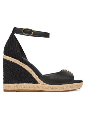 Tommy Hilfiger Espadrilles Tommy Hilfiger Plate High Wedge Espad FW0FW09517 Melns
