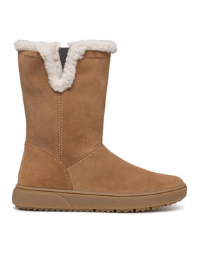 Geox Kozačky Geox J Theleven Girl Wpf J46HYA 00022 C6627 S Hnědá