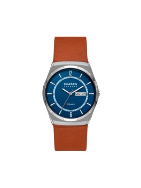 Skagen Годинник Skagen Melbye Titanium SKW6906 Коричневий