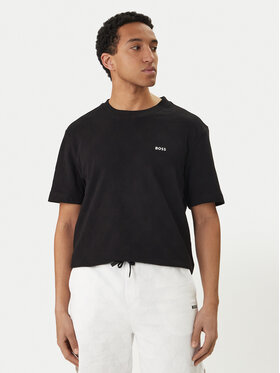 BOSS BOSS Camiseta Member 50558867 Negro Relaxed Fit