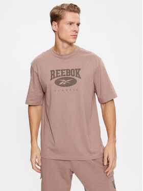 Reebok Reebok Póló Archive Essentials IL8792 Bézs Regular Fit