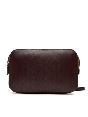 Calvin Klein Kabelka Calvin Klein Emblem Aop Elongated Camera Bag LV04F3268G Bordová