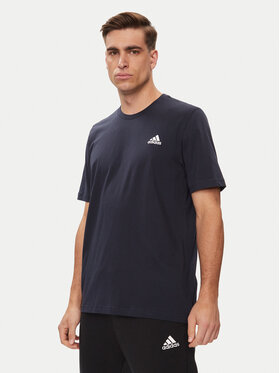 adidas adidas Футболка Essentials Single Jersey Embroidered Small Logo T-Shirt HY3404 Голубий Regular Fit