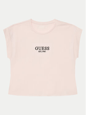 Guess Guess Majica J4BI34 J1314 Roza Boxy Fit