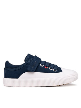 Geox Trampki Geox J Tippeste Boy J65N4B 00010 C4211 S Granatowy