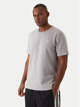 adidas adidas Футболка Trefoil Essentials Waffle KE1203 Сірий Regular Fit