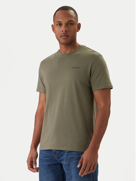 Calvin Klein Calvin Klein Camiseta Micro Logo LV04LC255G Verde Regular Fit