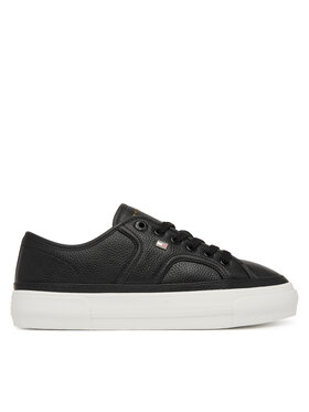Tommy Hilfiger Sneakers Tommy Hilfiger Platform Vulc Piping Ltr FW0FW09393 Schwarz