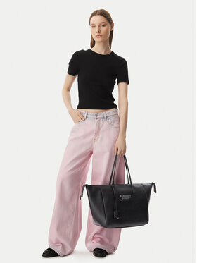 Tommy Jeans Handtasche Tommy Jeans Tjw Bold Tote AW0AW18786 Schwarz