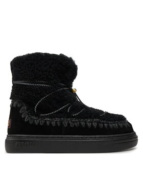 Mou Sniega zābaki Mou Eskimo Sneaker Bold Scoub Lace FW411012A Melns