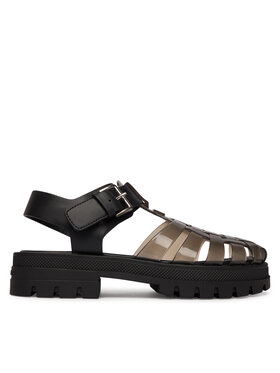 Tommy Jeans Сандали Tommy Jeans Jelly Chunky Cleat Fisherman EN02949 Черен