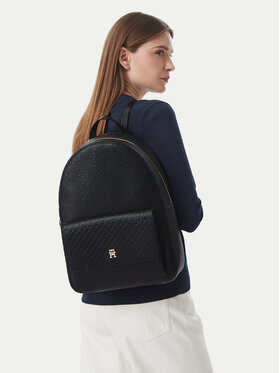 Tommy Hilfiger Rucsac Tommy Hilfiger Th Icon Backpack Mono AW0AW19284 Negru