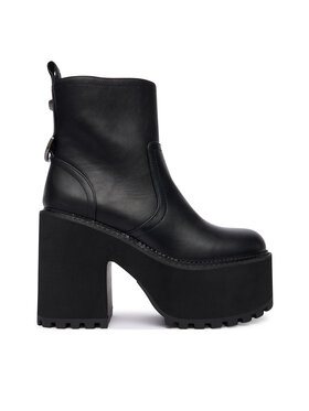 Buffalo Členková obuv Buffalo Killah Zip Boot Mid 1622374 Čierna