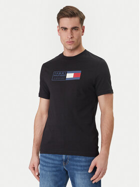 Tommy Hilfiger Tommy Hilfiger Camiseta Brand Love Box MW0MW42366 Negro Regular Fit