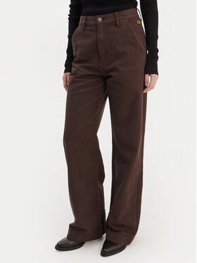 G-STAR G-Star Raw Штани з тканини Deck 2.0 D26432-E078 Коричневий Wide Leg