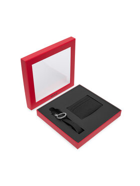 HUGO Set cadou HUGO GBHM Key Chain&C.Case 50573603 Negru