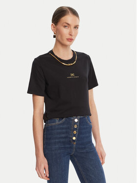 Elisabetta Franchi Elisabetta Franchi Camiseta MA-028-56E2-V240 Negro Regular Fit