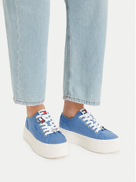 Tommy Jeans Sneakers Tommy Jeans Tjw Flatform Sneaker Charms EN0EN02959 Blu
