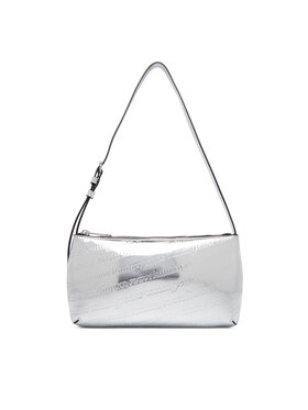 Tommy Jeans Kabelka Tommy Jeans Tjw Must Metallic Shoulder Bag AW0AW18009 Stříbrná