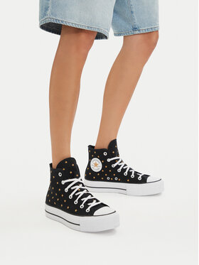 Converse Кеди Converse Chuck Taylor All Star Lift Platform Embroidered Stars A16113C Чорний