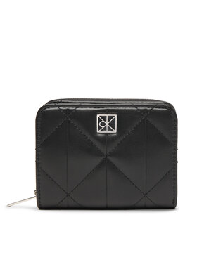 Calvin Klein Peňaženka Calvin Klein Quilted Flap Zip Around LV04F1124G Čierna