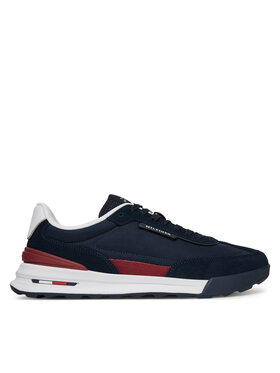Tommy Hilfiger Sneakersy Tommy Hilfiger Retro Runner Nylon Mix FM0FM05523 Tmavomodrá