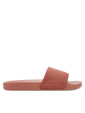 Calvin Klein Jeans Ciabatte Calvin Klein Jeans Slide Monogram Hardware YW0YW01713 Corallo