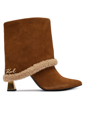 KARL LAGERFELD Боти KARL LAGERFELD Debutante KL32052 Кафяв