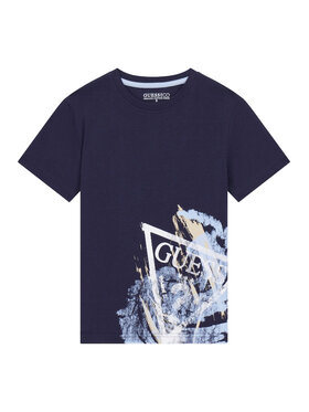 Guess Guess Póló L6RI14 K8HM4 Sötétkék Regular Fit