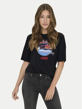 ONLY ONLY Camiseta Coca Cola 15355794 Negro Regular Fit