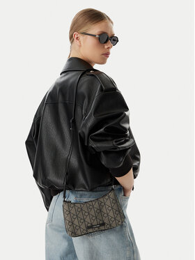 Calvin Klein Handtasche Calvin Klein Emblem Aop LV04F1164G Schwarz