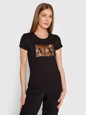Armani Exchange Armani Exchange Футболка 8NYTDL YJ73Z 6231 Чорний Slim Fit