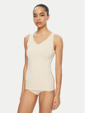 Triumph Triumph Top Sense Of Modal 10224796 Écru Slim Fit