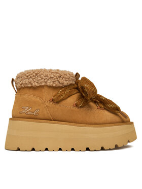 KARL LAGERFELD Snehule KARL LAGERFELD KL48632 Hnedá