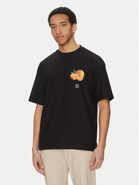 HUGO HUGO Футболка Dartiee 50537576 Чорний Oversize