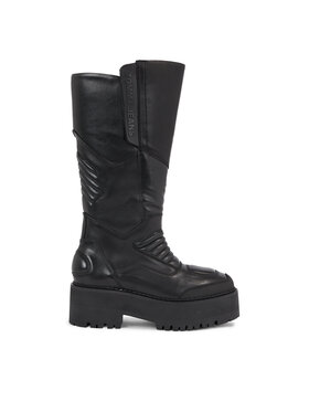 Tommy Jeans Čižmy Tommy Jeans Tjw Long Shaft Biker EN0EN02376 Čierna