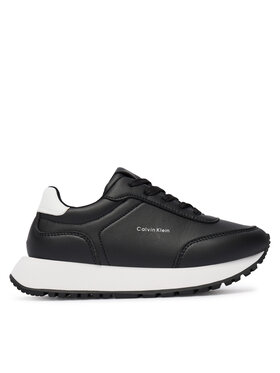 Calvin Klein Snīkeri Calvin Klein Low Cut Lace-Up Sneaker V3A9-83110-1355 S Melns