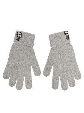 KARL LAGERFELD Dámské rukavice KARL LAGERFELD 236W3608 Šedá