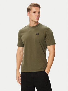 Napapijri Napapijri Camiseta S-Badge NP0A8949 Caqui Regular Fit
